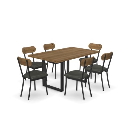 Burton Table with Bean Chairs